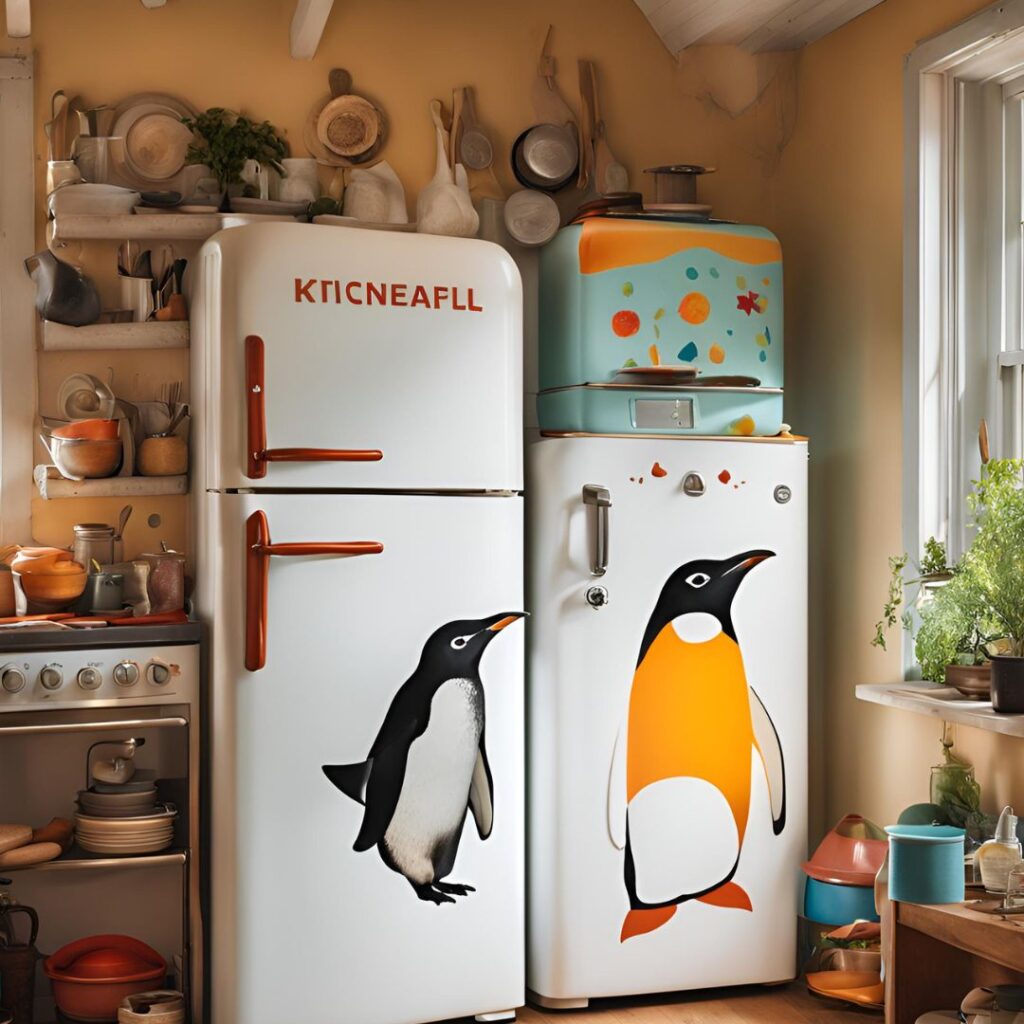 Posso colocar objetos em cima da geladeira? Confira. Imagem: IA Canva Posso colocar objetos em cima da geladeira? Confira. Imagem: IA Canva